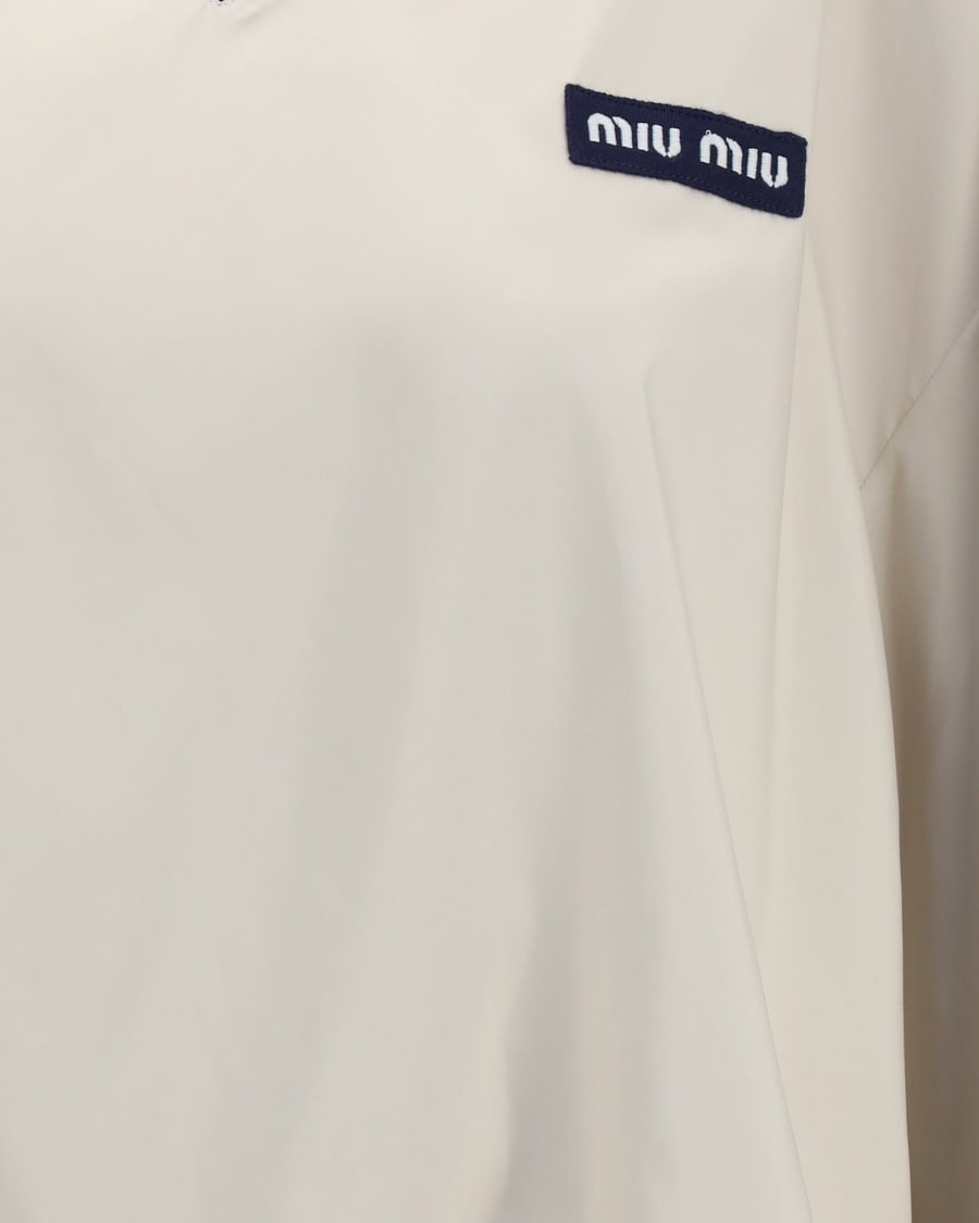 Miu Miu Pongé tec Sweatshirt, view 5