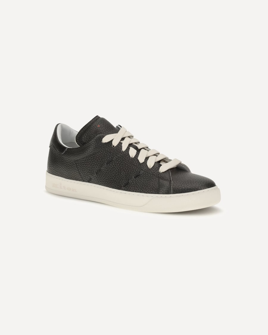 KITON Leather Sneakers, view 4