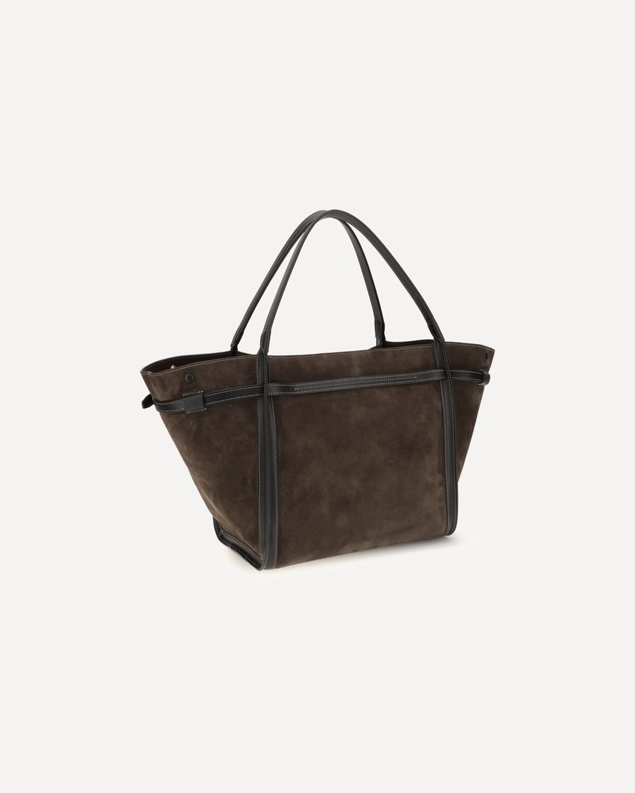 Tod's Suede Tote Bag, view 5