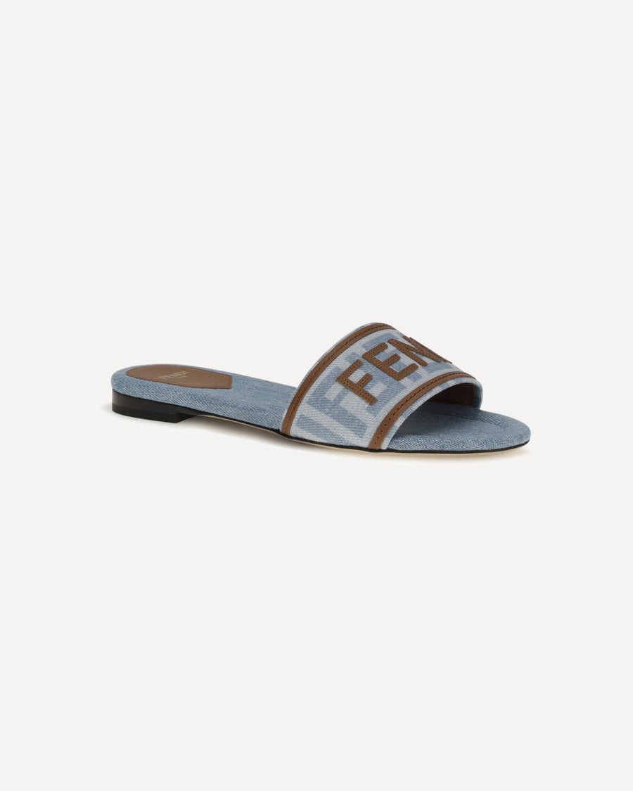 Fendi FF denim Sandals, view 4