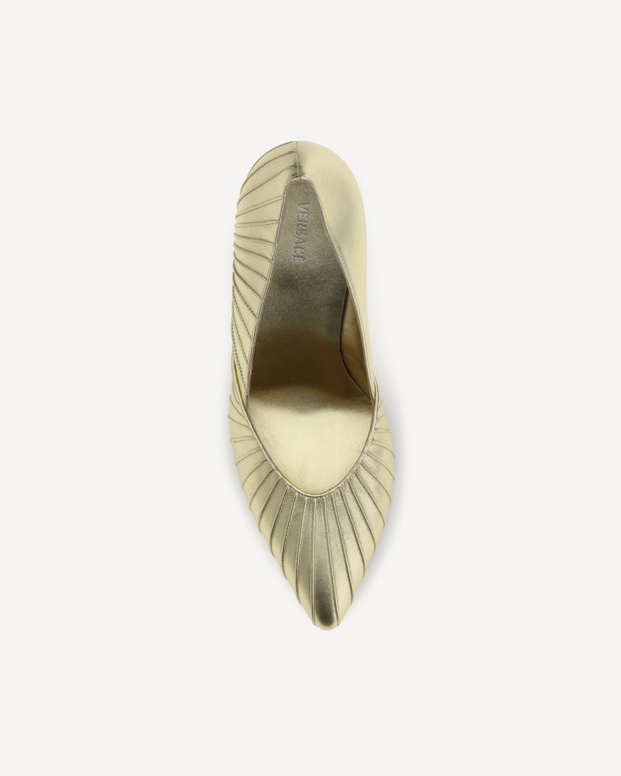 Versace Metallic leather Pumps, view 6