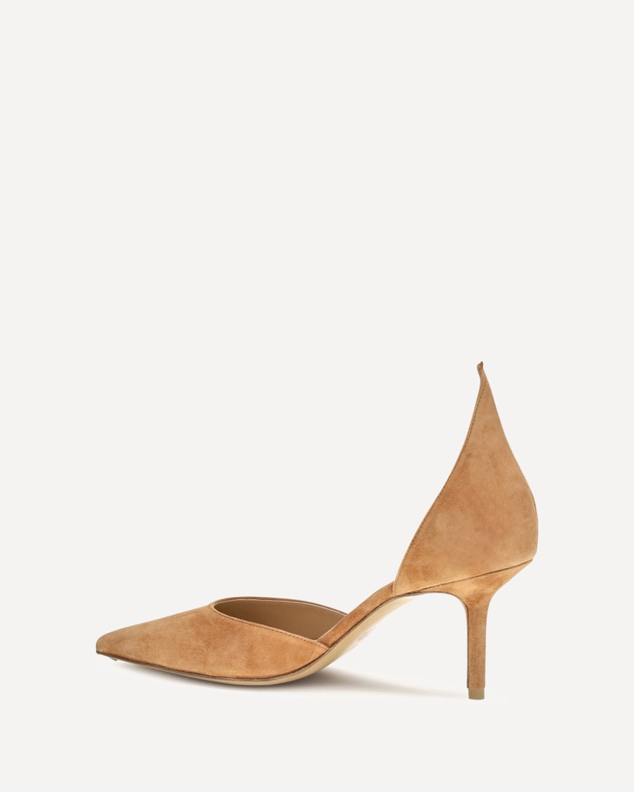 FRANCESCO RUSSO D'Orsay Flame suede Pumps, view 2