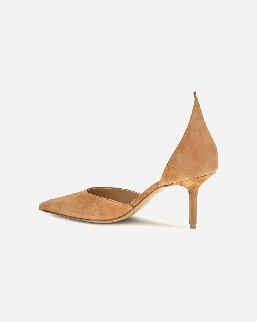FRANCESCO RUSSO D'Orsay Flame suede Pumps, view 5
