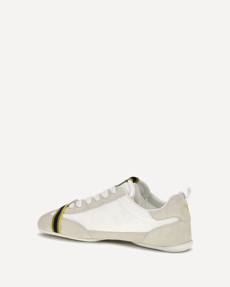 Fendi Wrap suede and fabric Sneakers, view 2