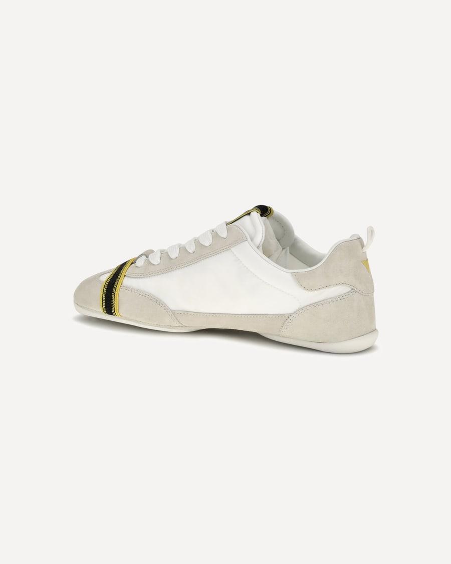 Fendi Wrap suede and fabric Sneakers, view 5