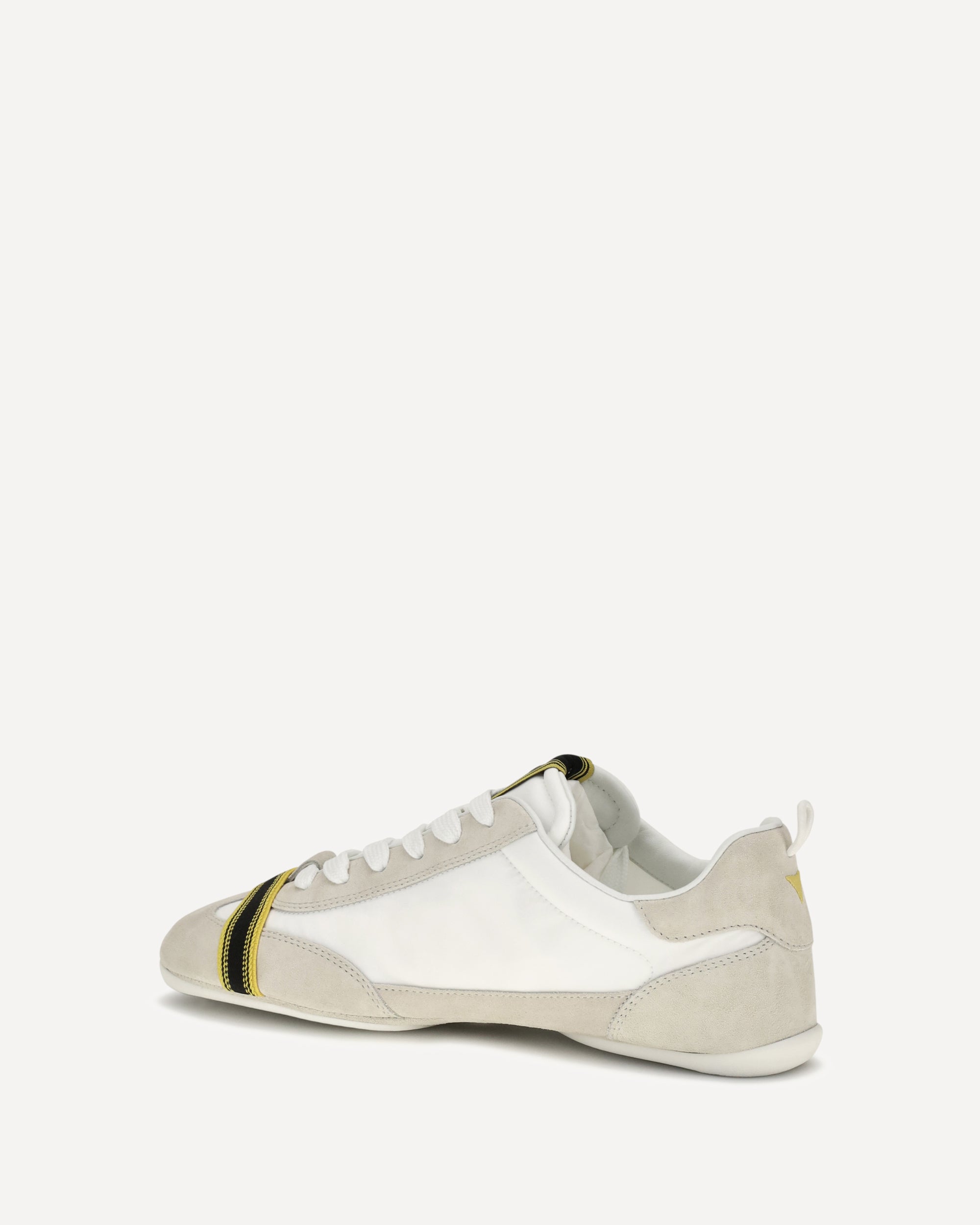 Fendi Wrap suede and fabric Sneakers, view 2
