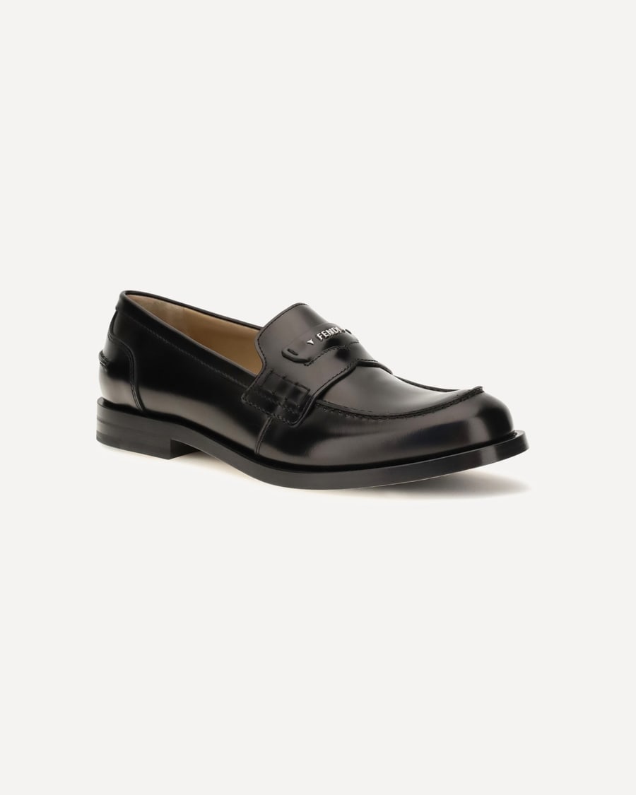 Fendi Ateneo calfskin Loafers, view 4