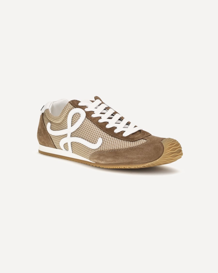 Loewe Ballet Runner 2.0 suede and mesh Sneakers, view 4
