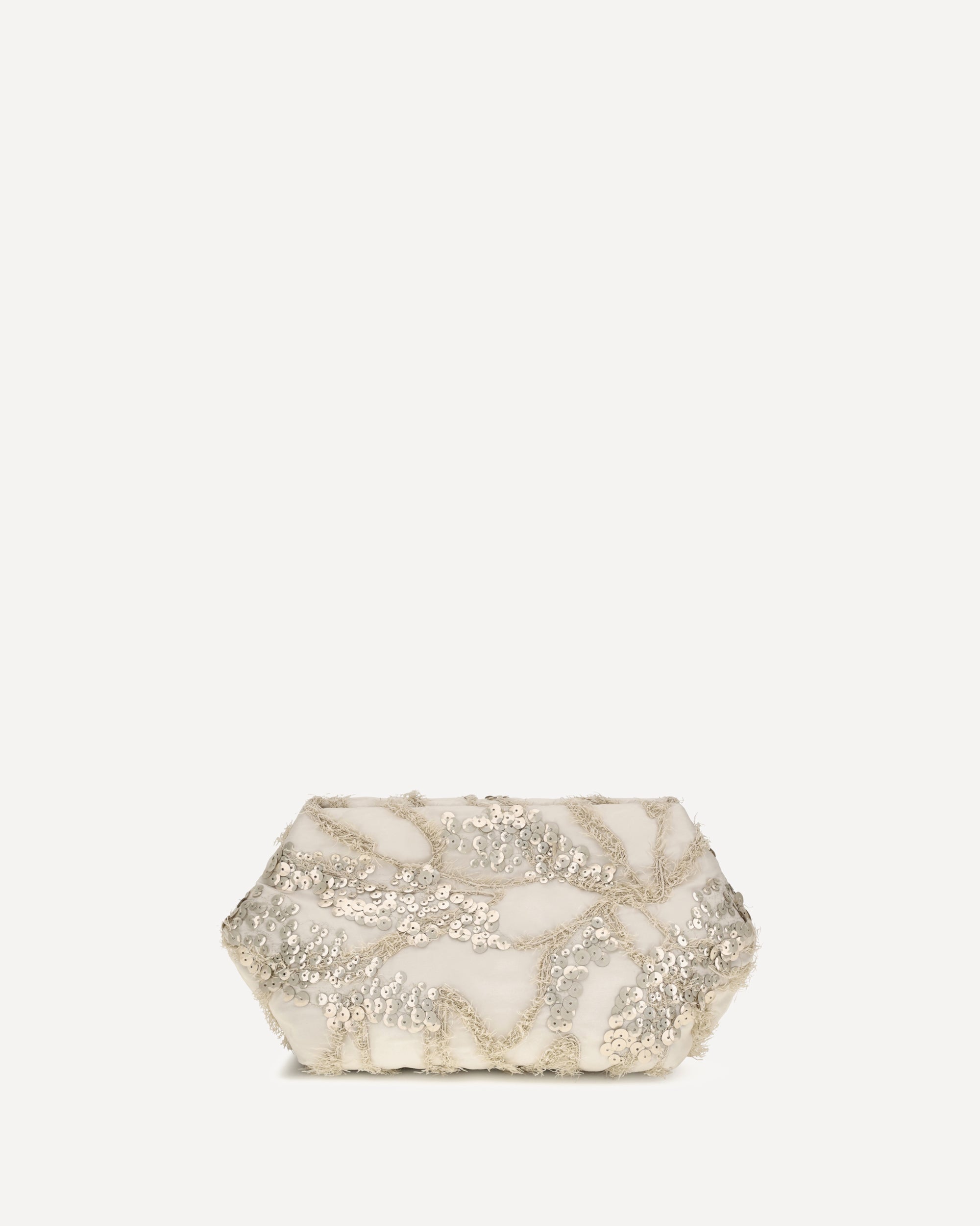 Brunello Cucinelli Embroidered silk organza Clutch