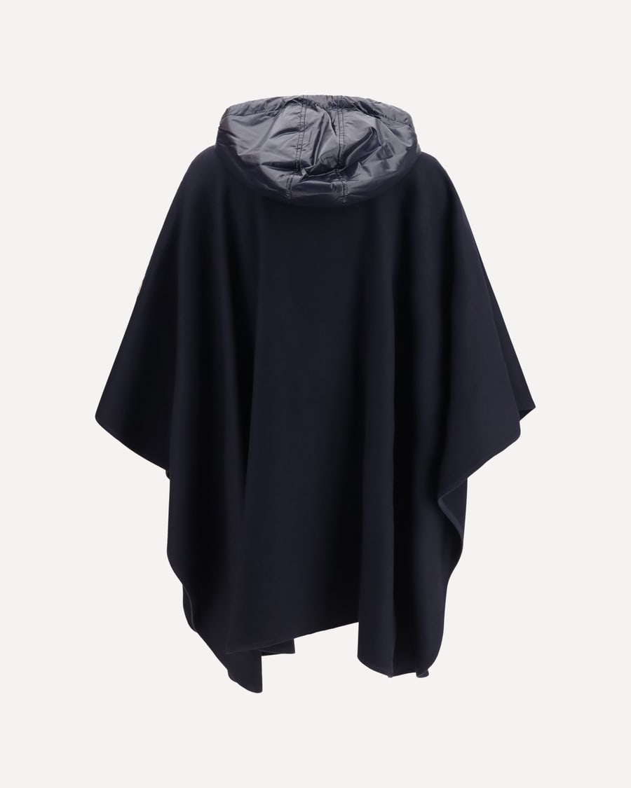 Moncler Padded wool blend Cape, view 4