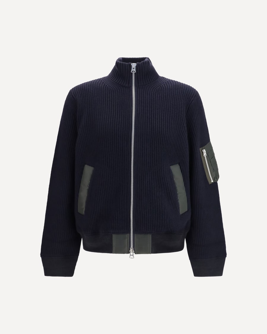 SACAI Ribbed Sweater, view 3