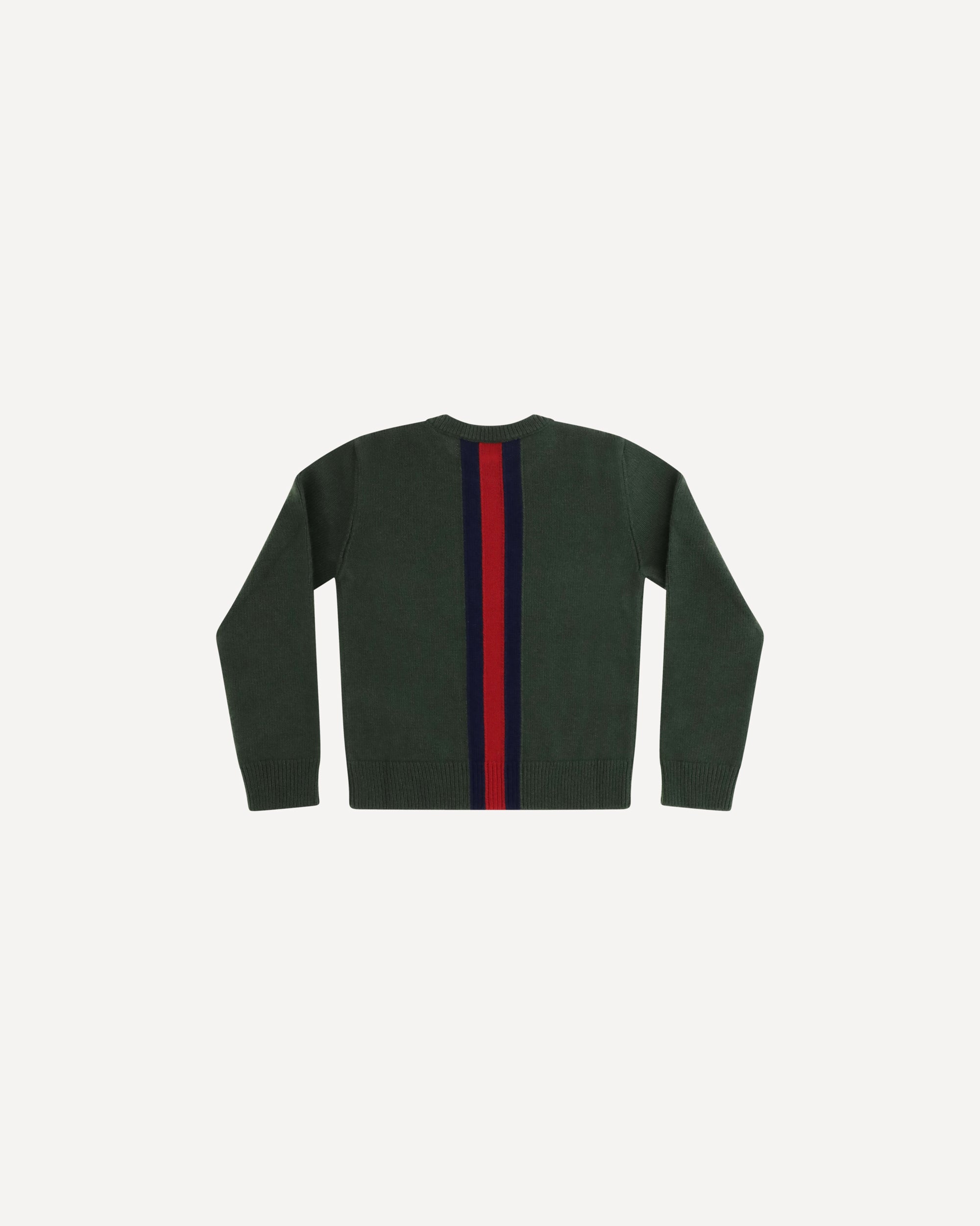 Gucci Web stripe wool Sweater for Girl, view 2