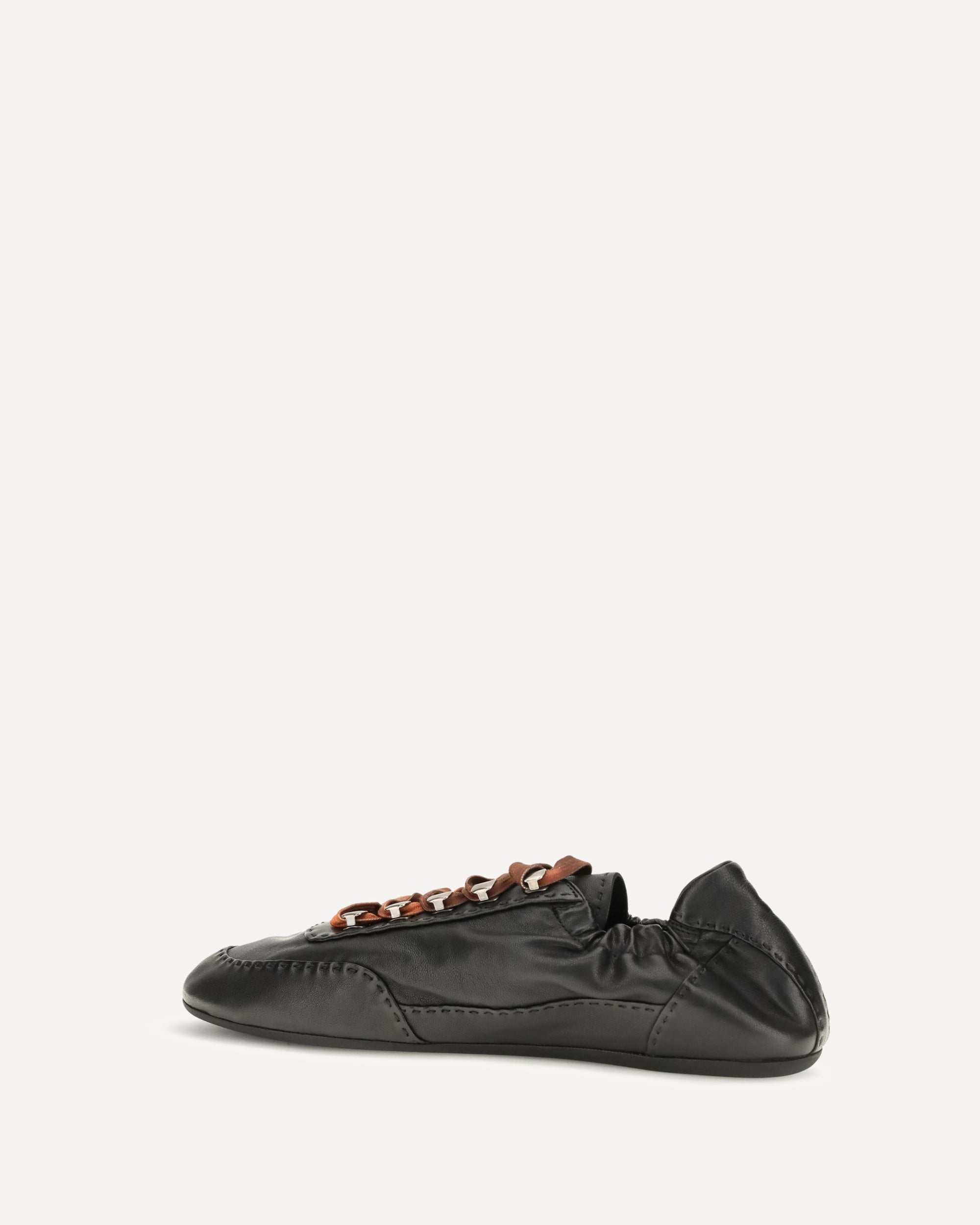 Prada Collapse aged nappa leather Sneakers, view 2
