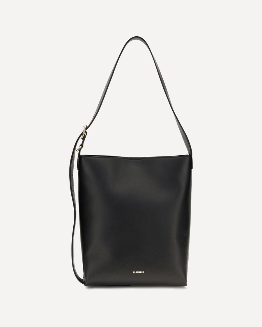 Jil Sander Cannolo leather Shoulder Bag, view 3