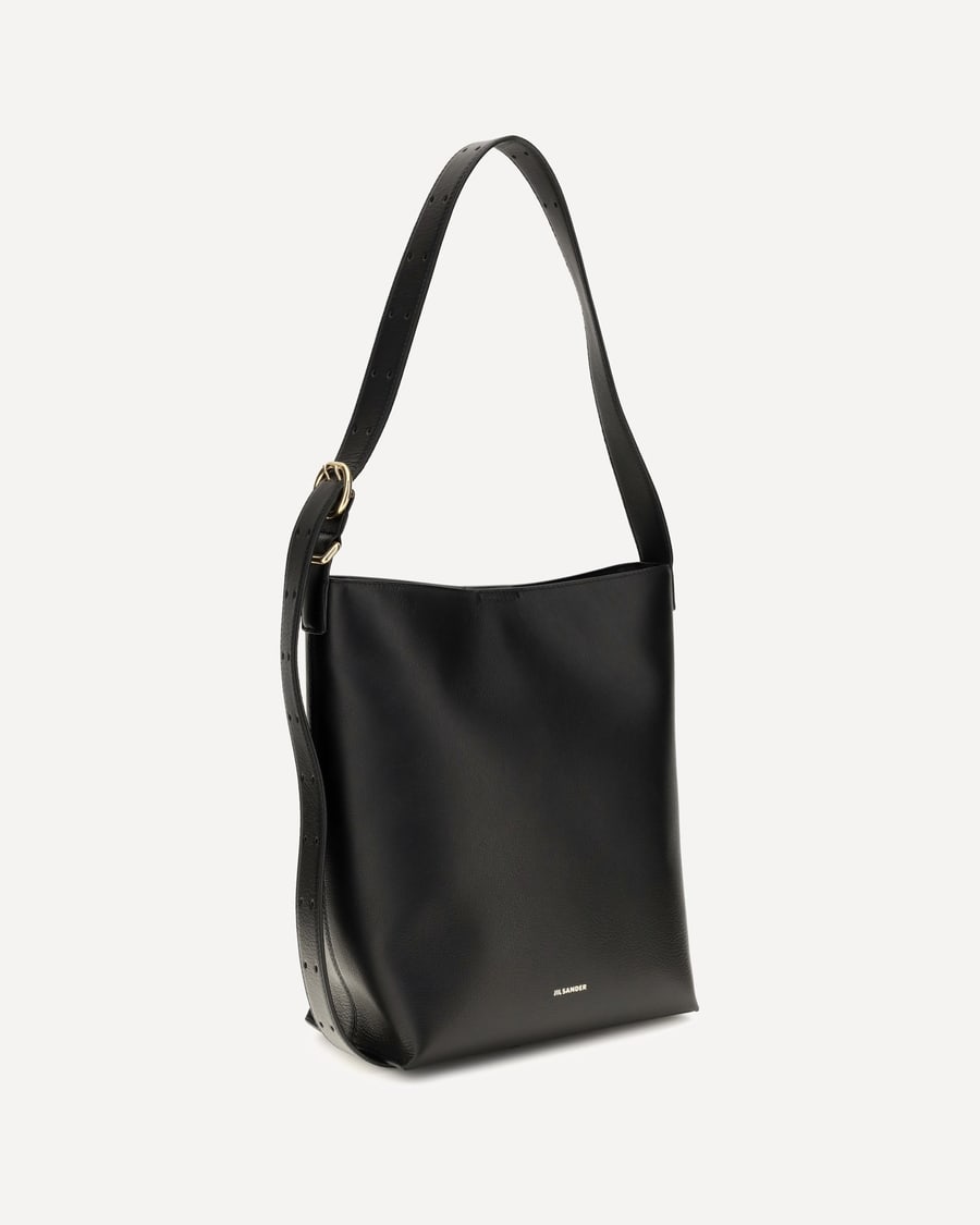 Jil Sander Cannolo leather Shoulder Bag, view 4