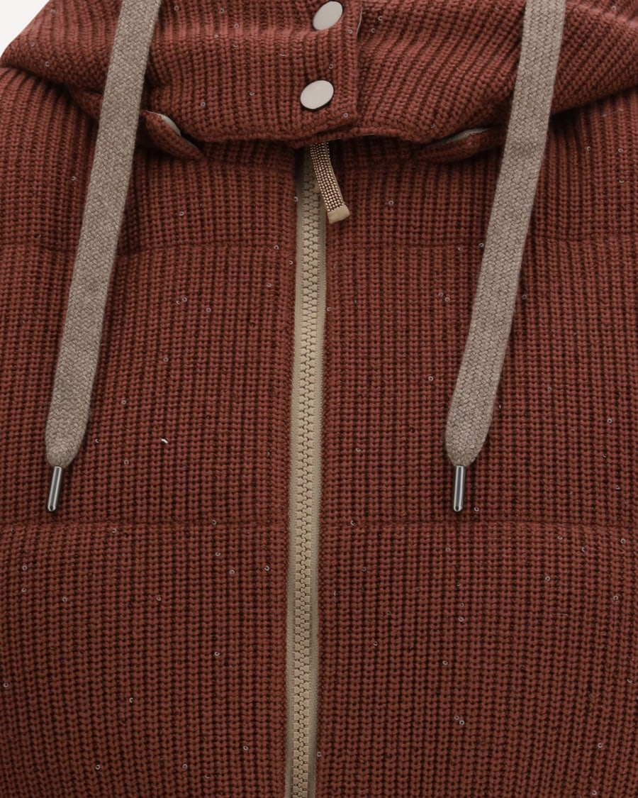 Brunello Cucinelli Hooded Down Vest, view 5