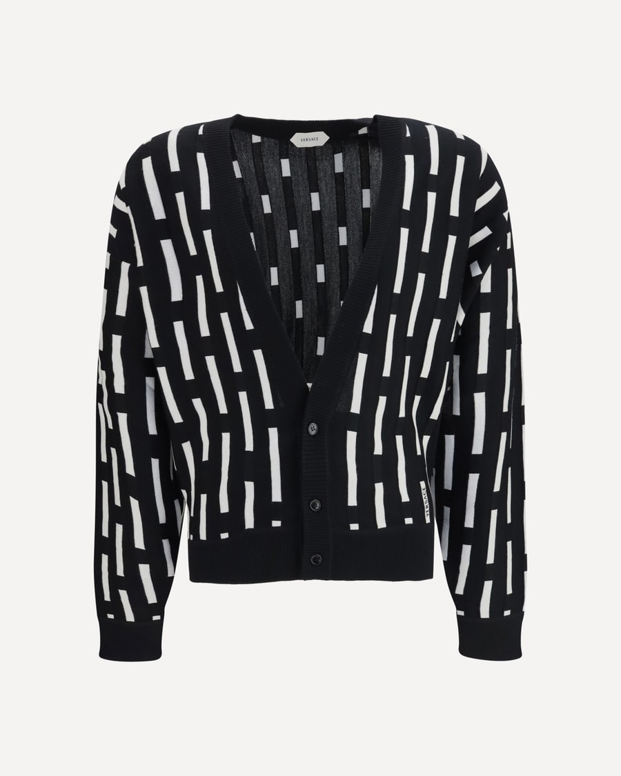 Versace Gianni Dashes Cardigan, view 3