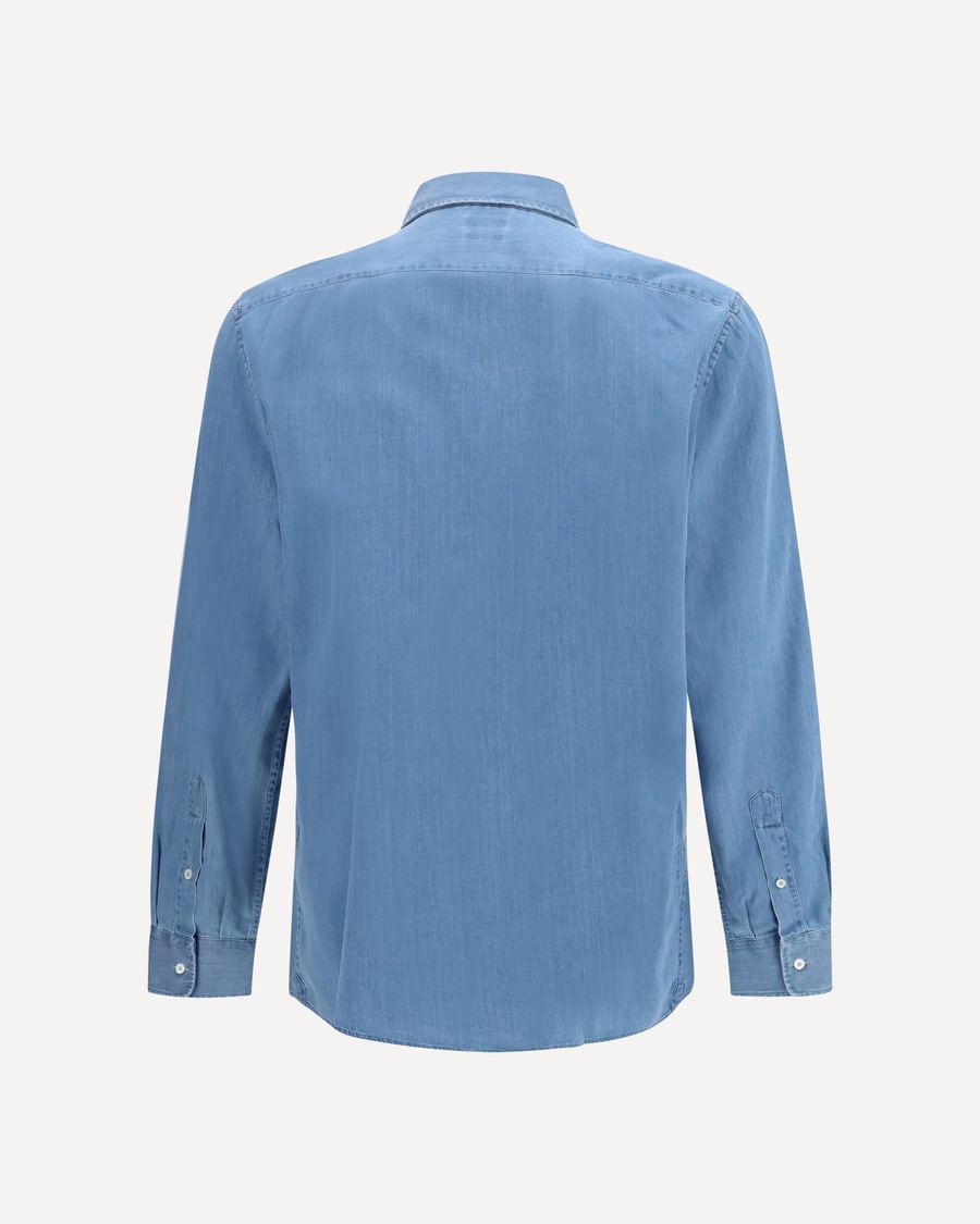 Brunello Cucinelli Cotton denim Shirt, view 4