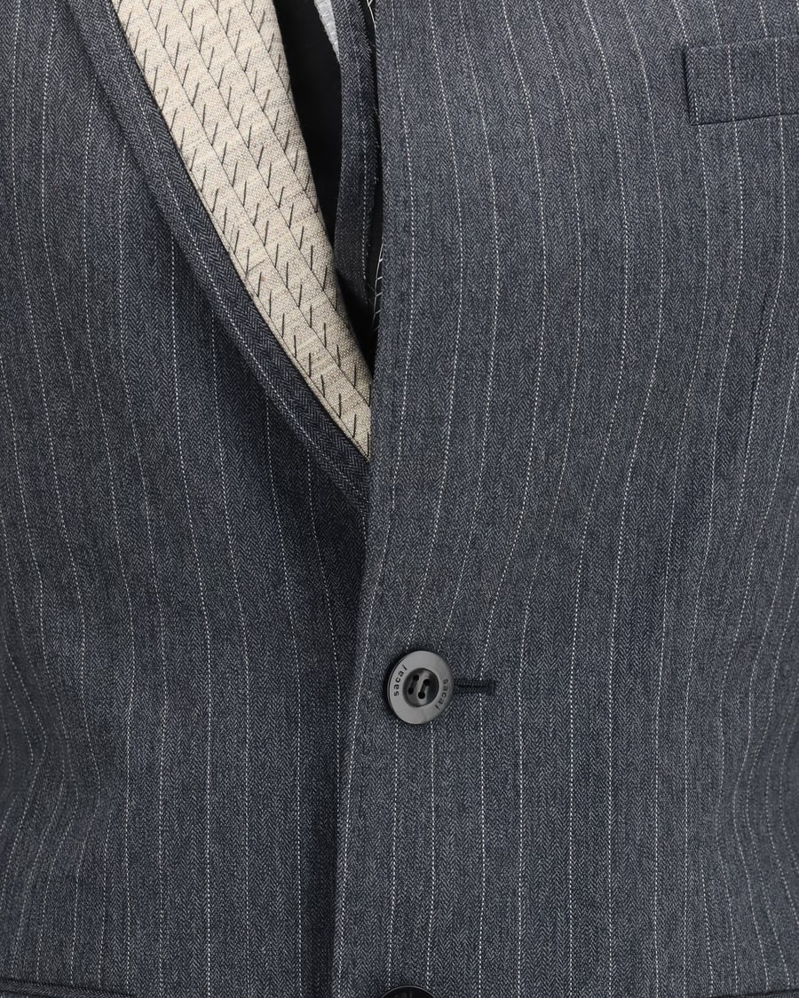 SACAI Pinstripe single breasted Jacket, view 5