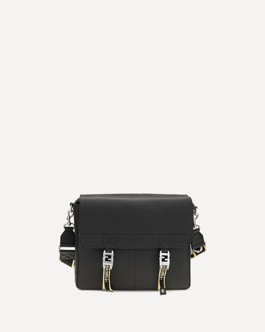 Fendi Flow Mess medium Roman leather Crossbody Bag