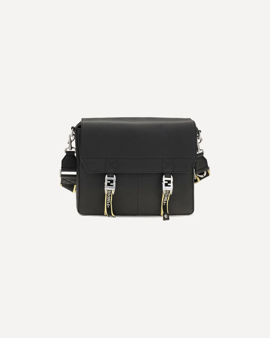 Fendi Flow Mess medium Roman leather Crossbody Bag, view 3