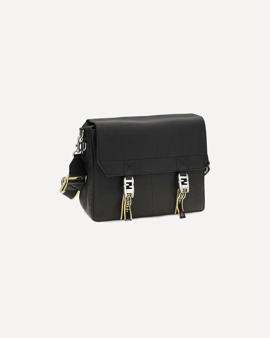 Fendi Flow Mess medium Roman leather Crossbody Bag, view 4