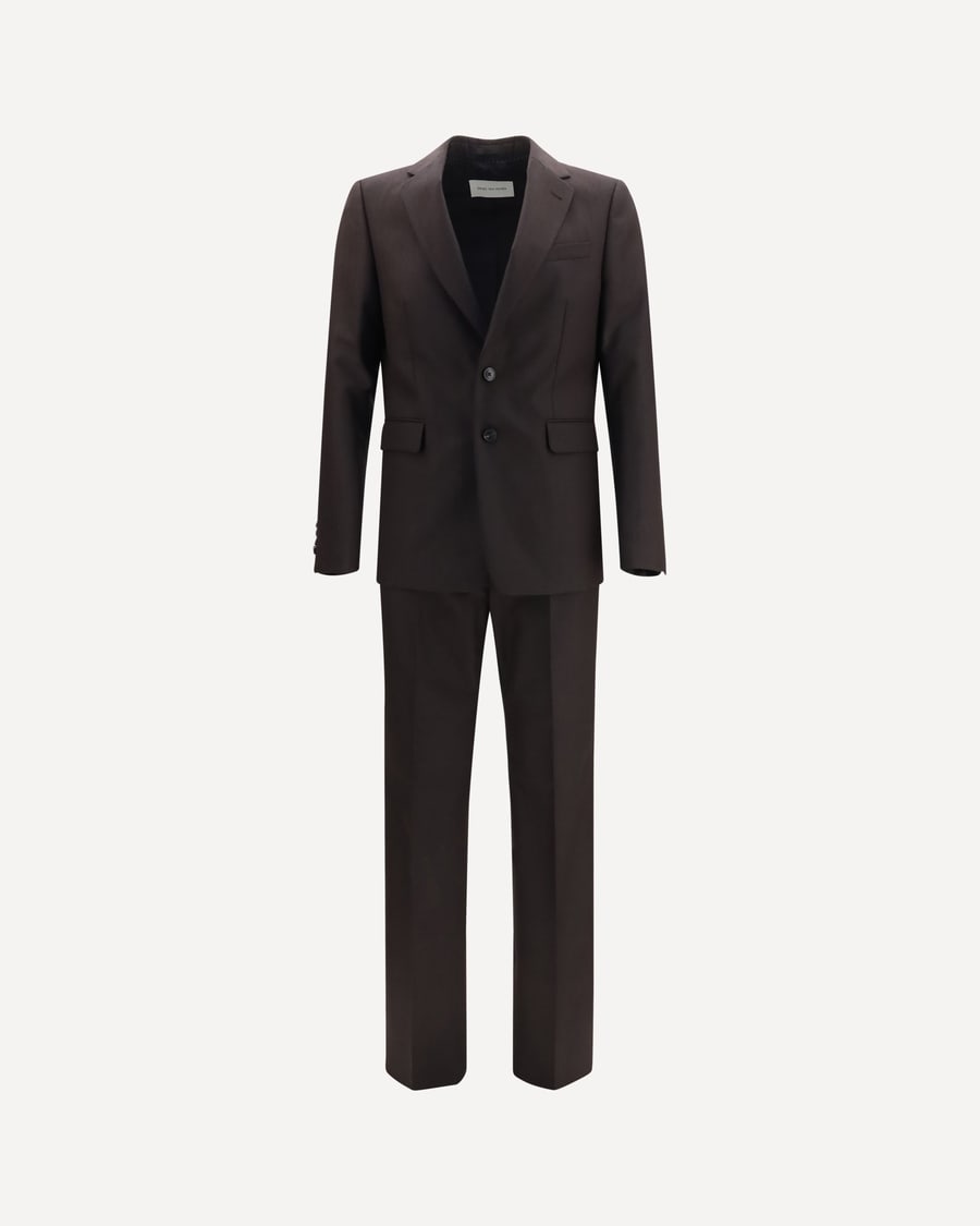 Dries Van Noten Chevron wool Suit, view 3