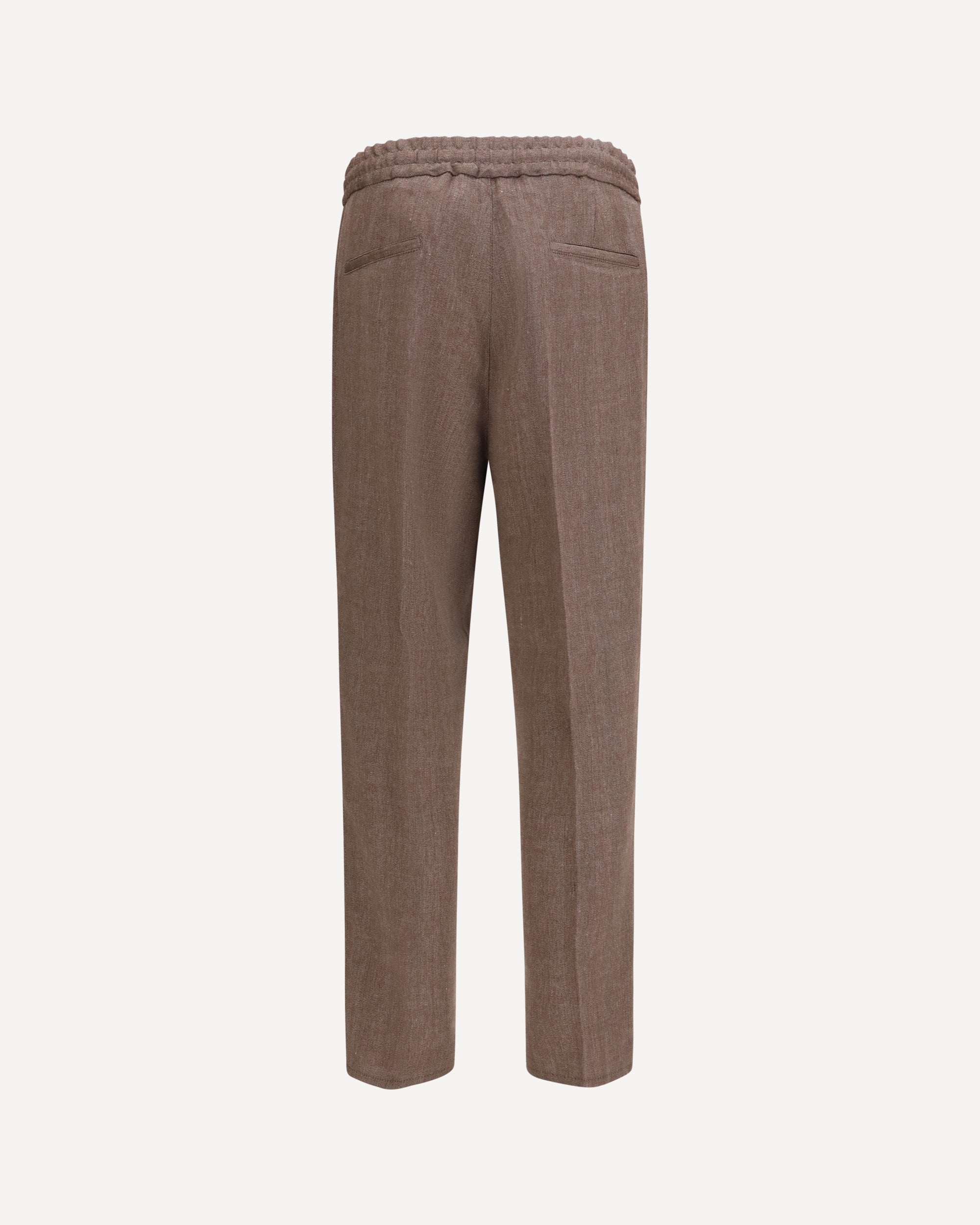 Brunello Cucinelli Herringbone linen and wool Pants, view 2