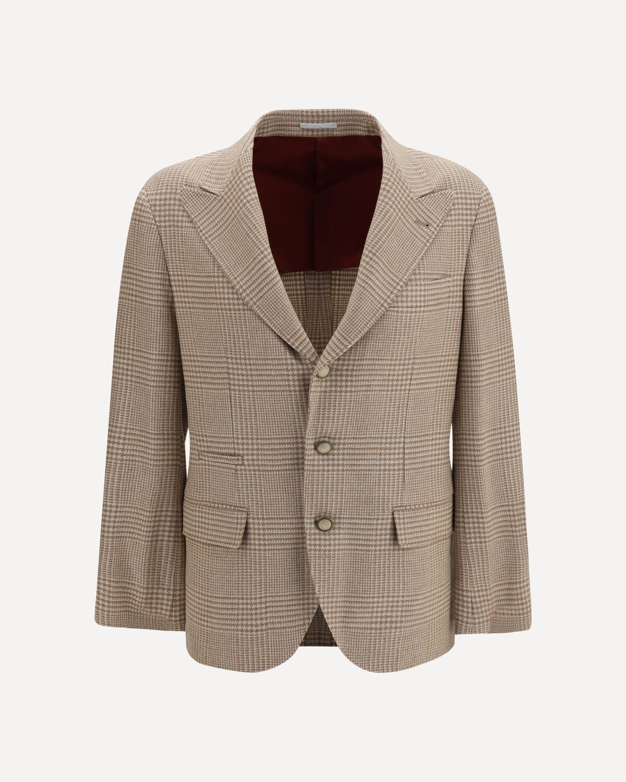 Brunello Cucinelli Single breasted checked Blazer