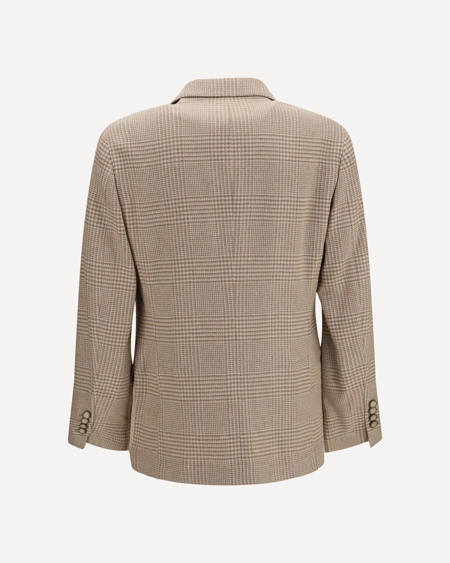 Brunello Cucinelli Single breasted checked Blazer, view 4