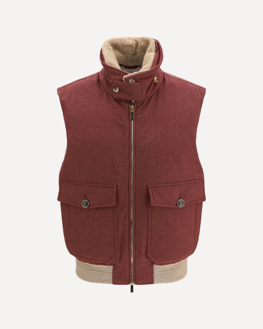 Brunello Cucinelli Wool Padded Vest