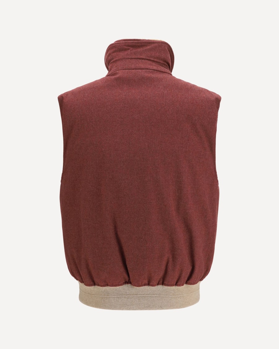 Brunello Cucinelli Wool Padded Vest, view 2