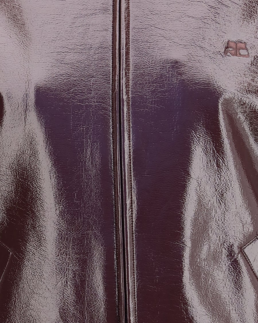 COURRÈGES Vinyl Bomber Jacket, view 5