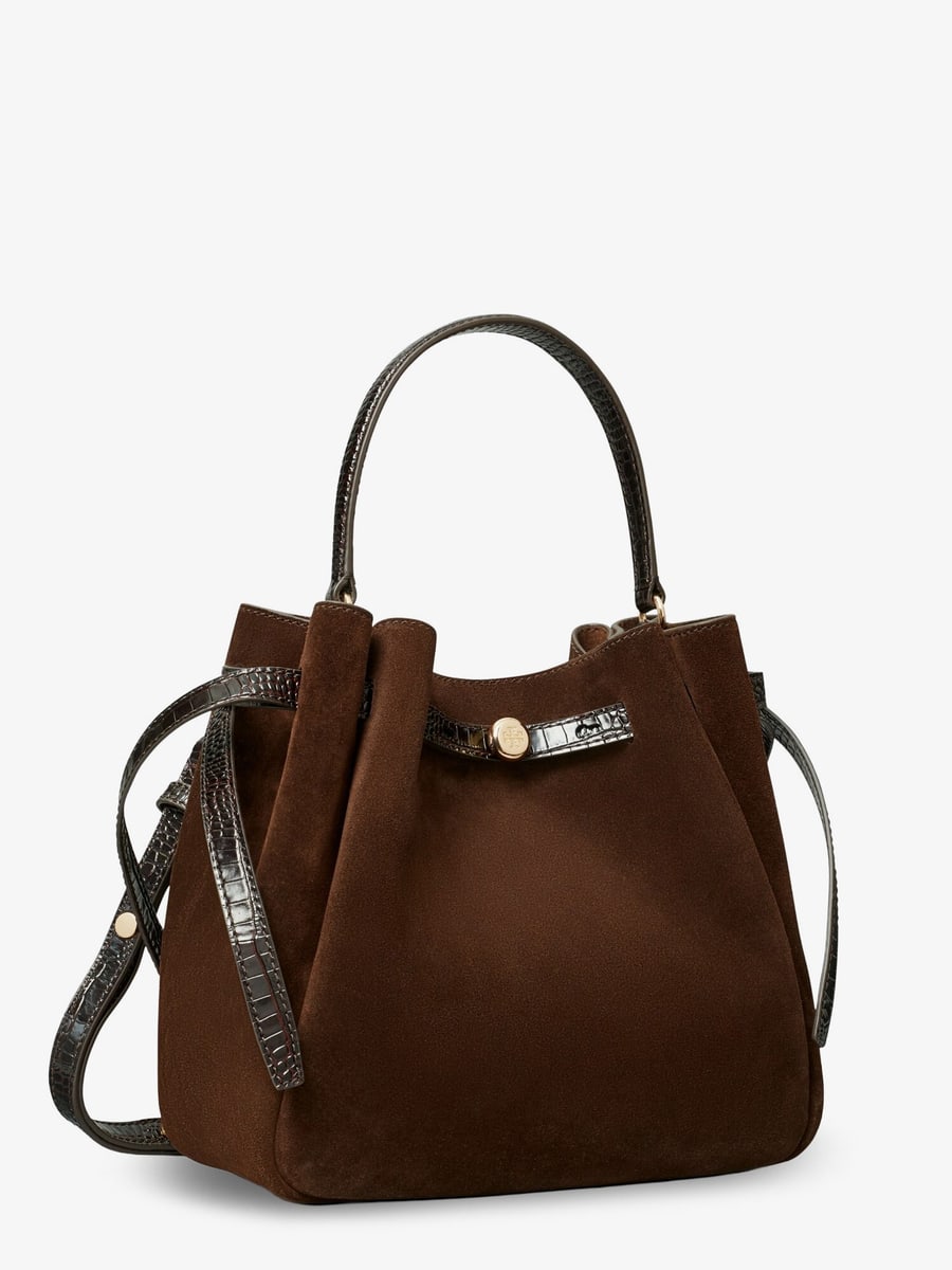 Tory Burch Romy suede bucket bag, view 3