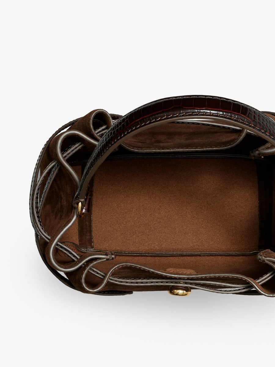 Tory Burch Romy suede bucket bag, view 5