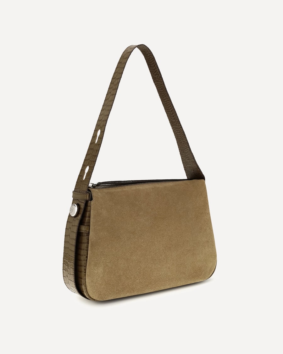 Tory Burch Romy suede Shoulder Bag, view 4