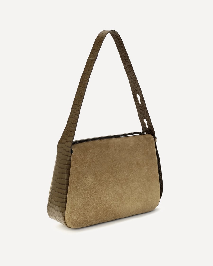 Tory Burch Romy suede Shoulder Bag, view 5
