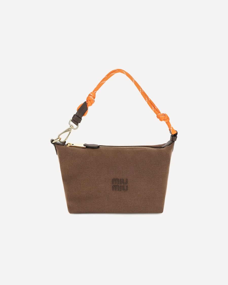 Miu Miu Cotton Shoulder Bag, view 3