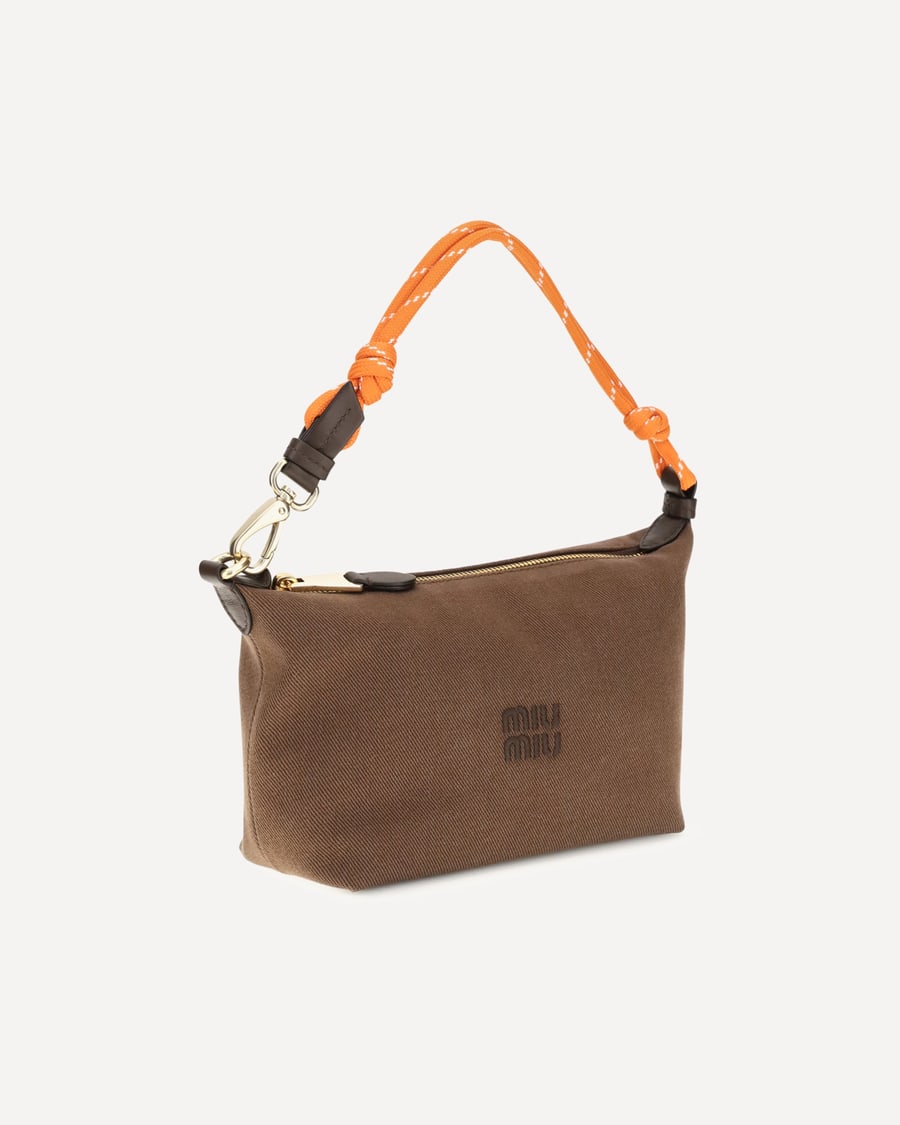 Miu Miu Cotton Shoulder Bag, view 4