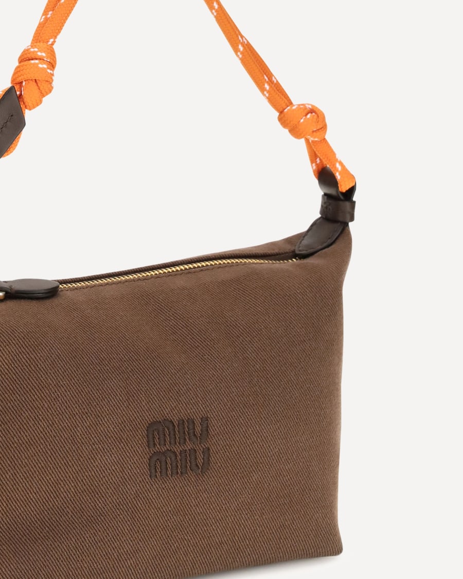 Miu Miu Cotton Shoulder Bag, view 6