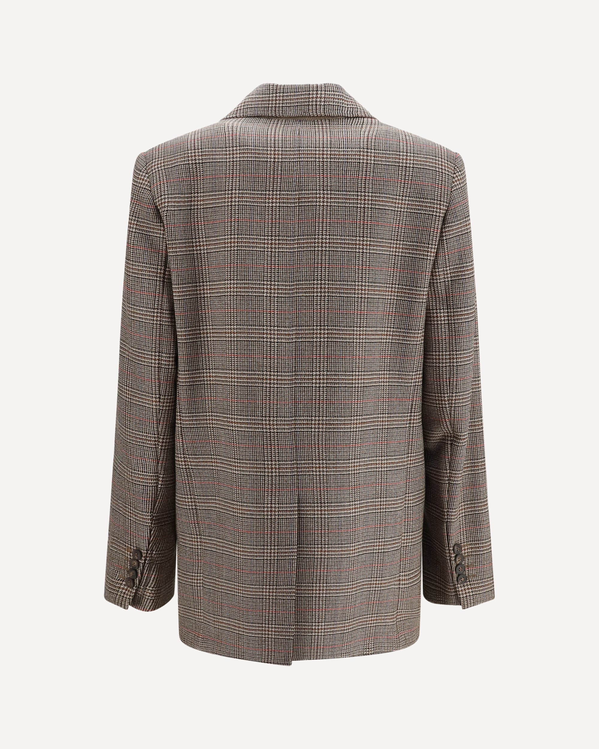 Max Mara Studio Checked pattern wool Blazer, view 2