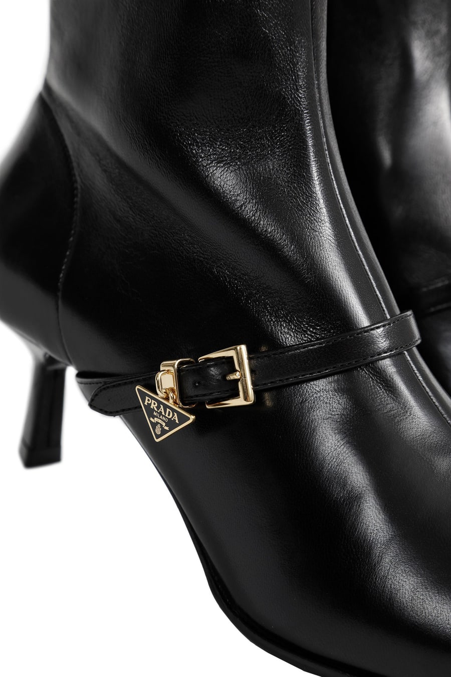 Prada Stretch Nappa Leather Ankle Boots, view 7