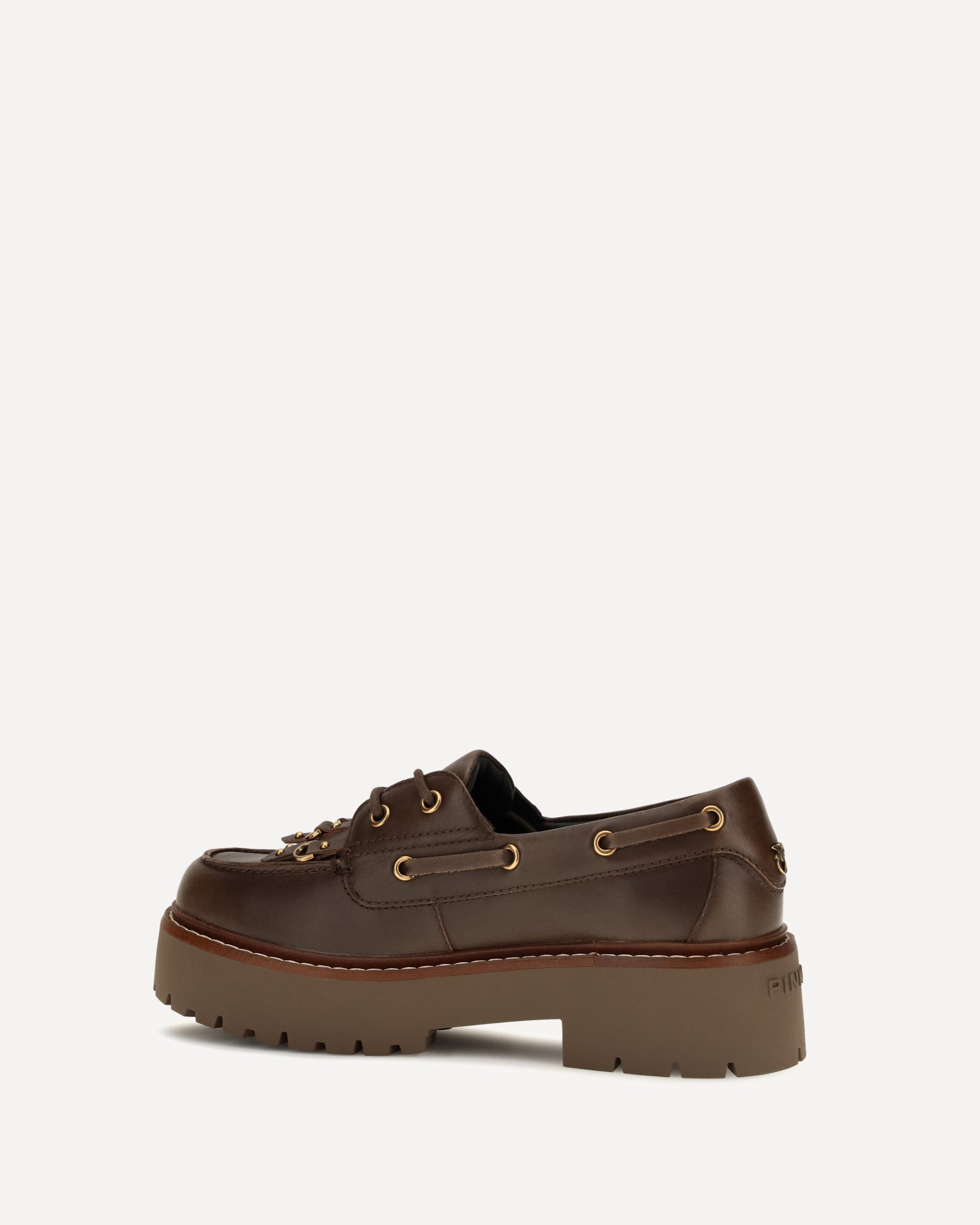 Pinko Margaret 01 brushed leather Loafers, view 2