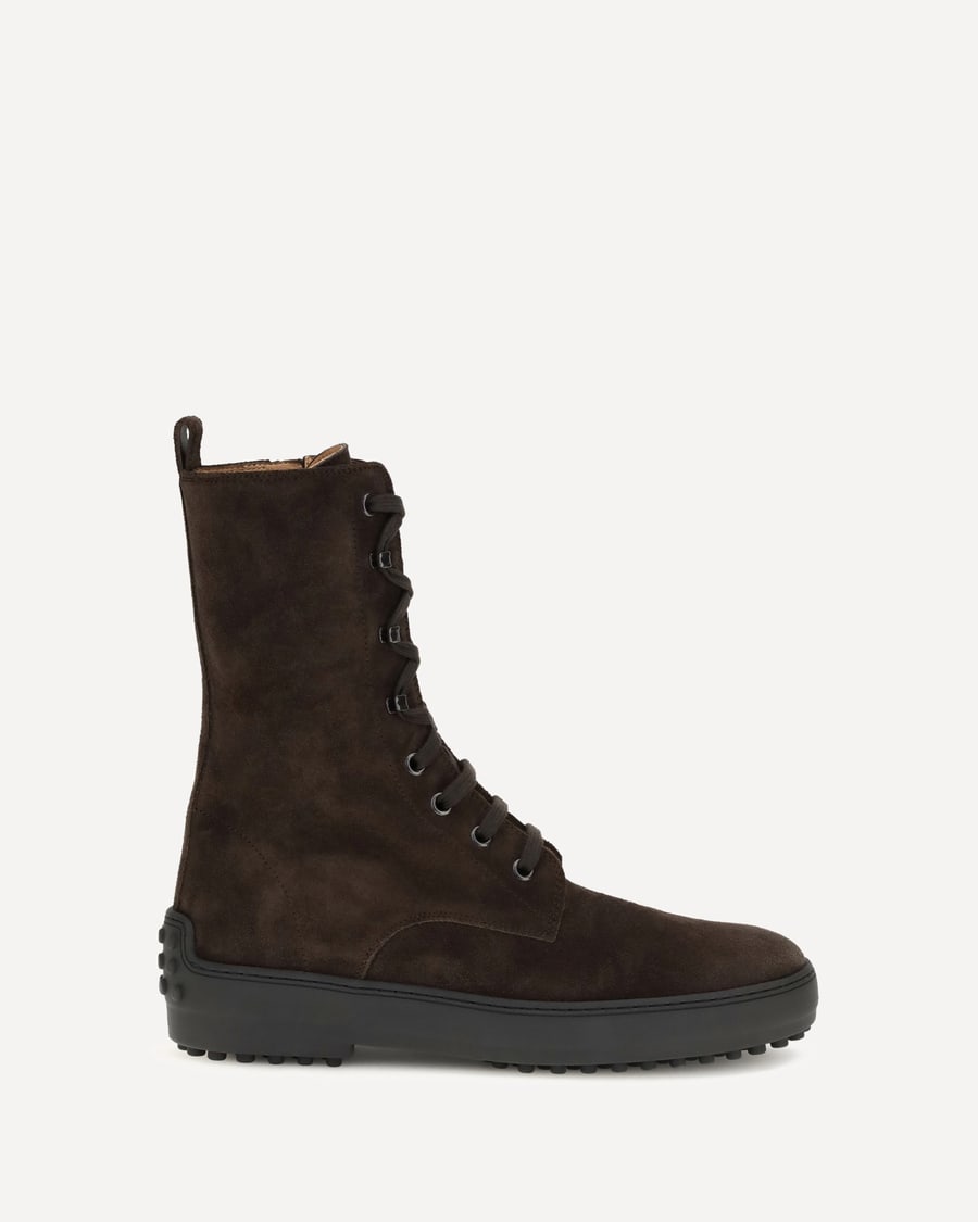 Tod's Winter Gommino suede leather lace-up ankle Boots