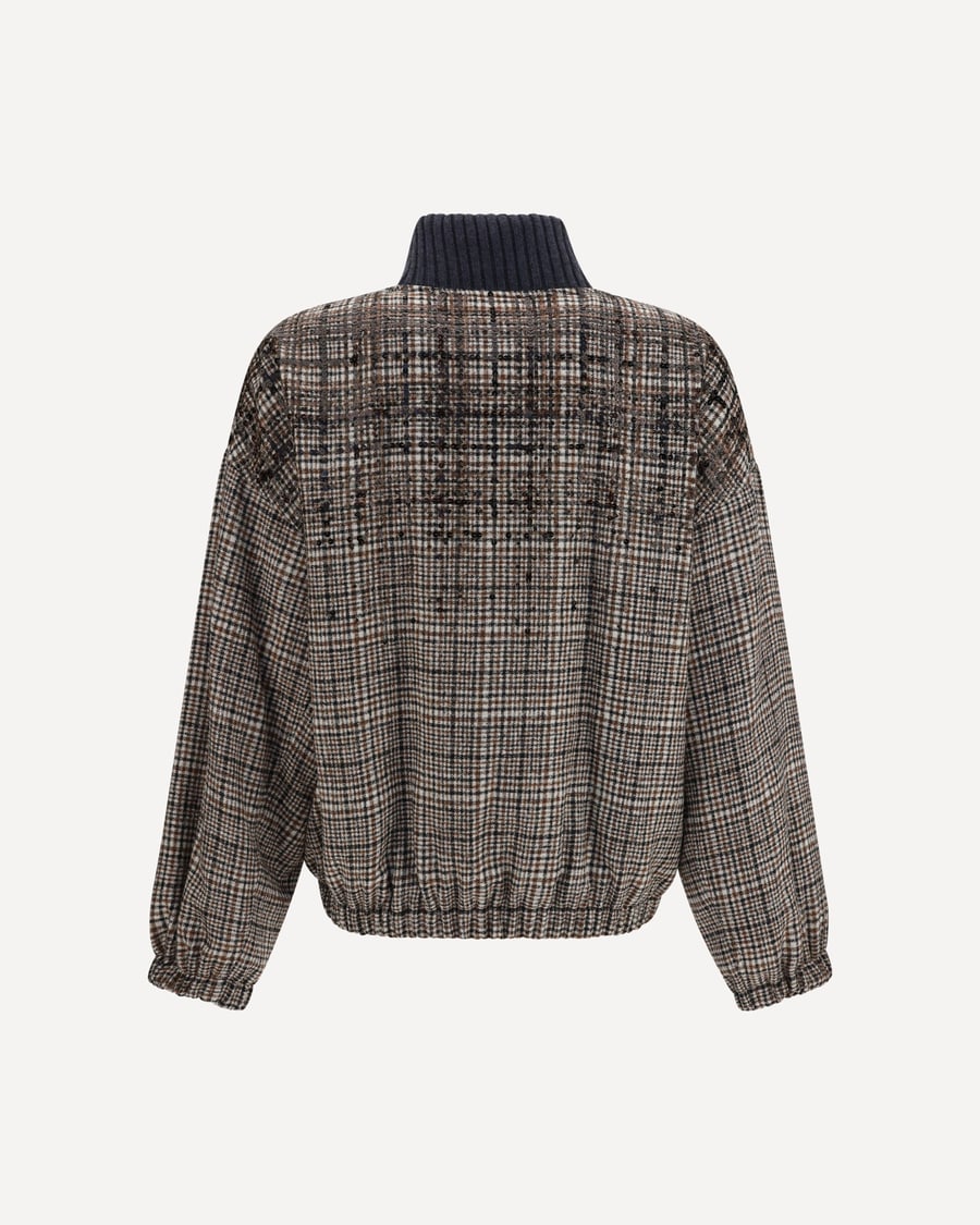 Brunello Cucinelli Padded Jacket with sequin details, view 2
