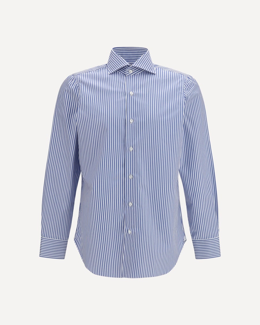 FINAMORE Striped Shirt, view 3