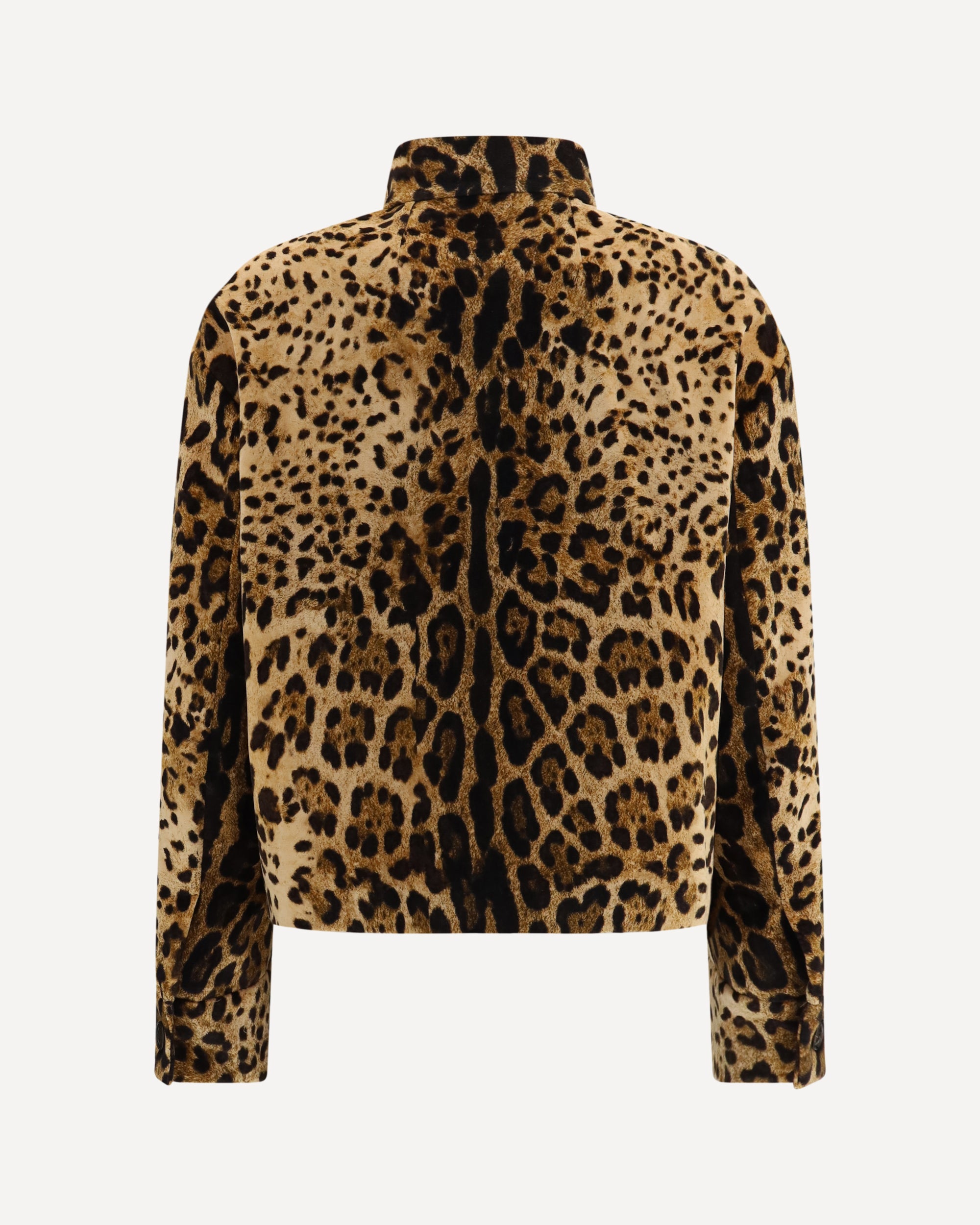 Max Mara Studio Printed smooth velvet Boxy Jacket, view 2
