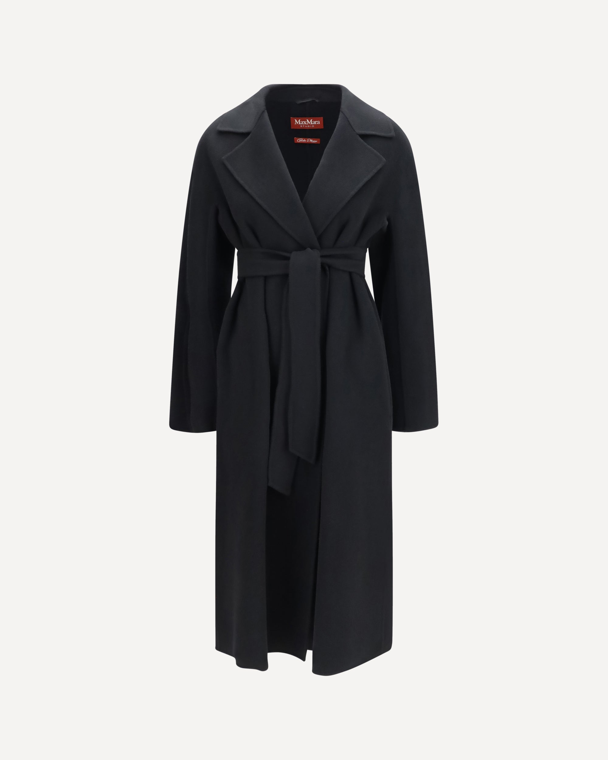 Max Mara Studio Long robe Coat in wool, cashmere and silk