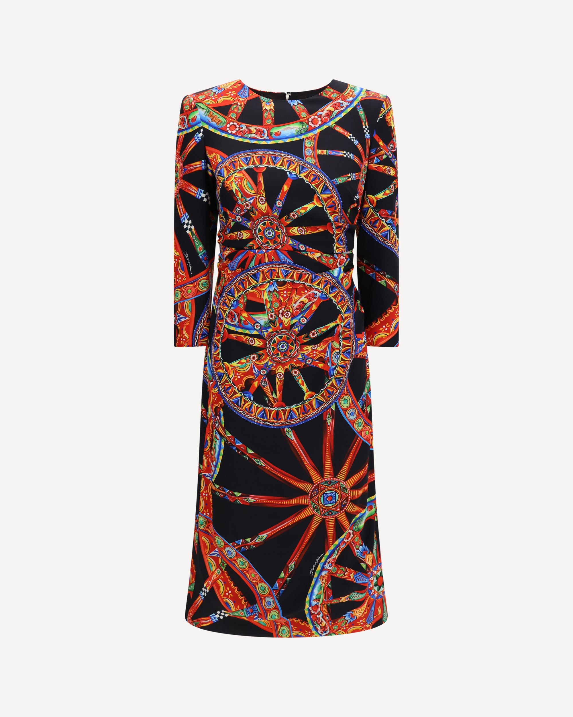 Dolce & Gabbana Carretto print charmeuse Dress