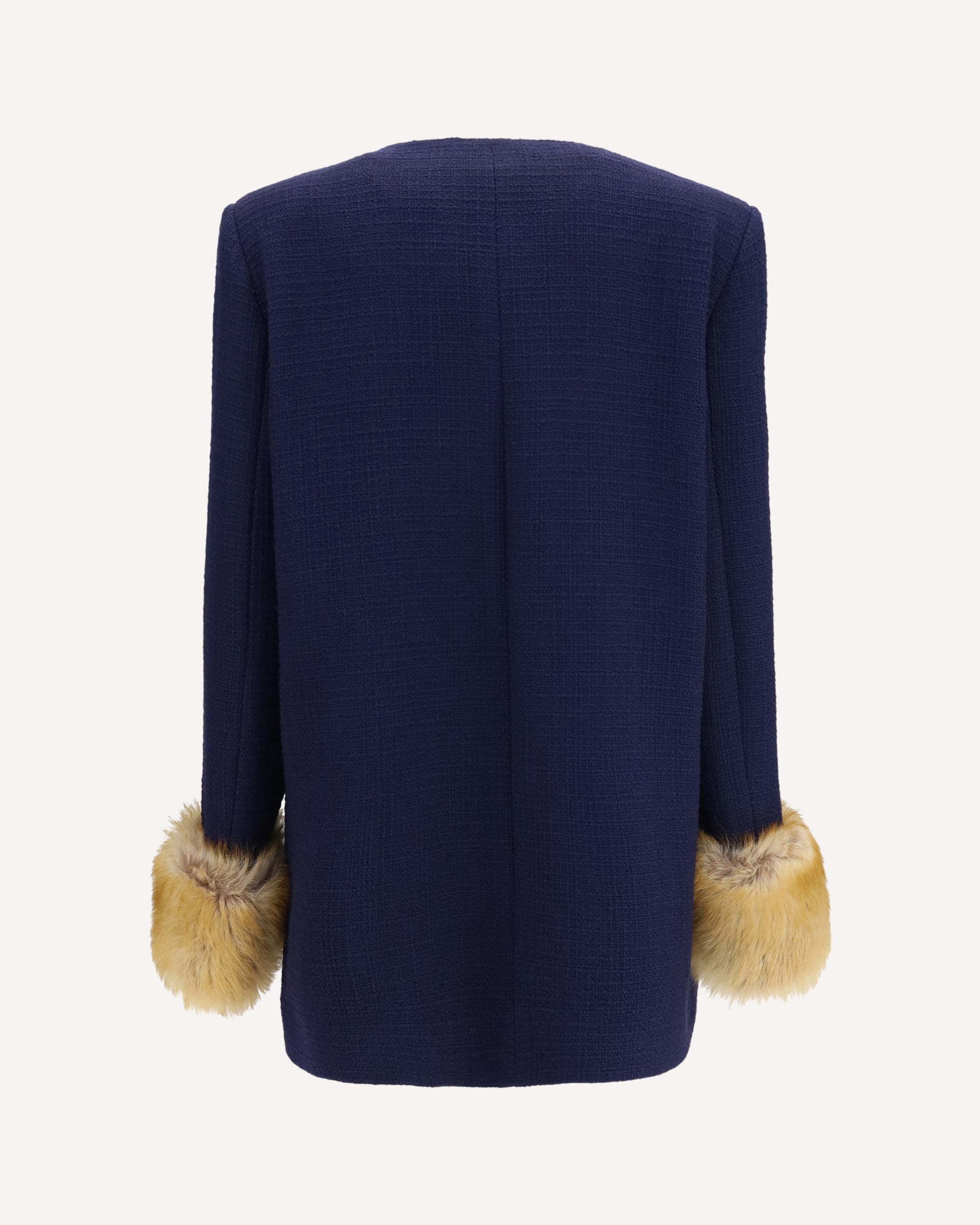 VALENTINO Wool tweed Caban Coat, view 2